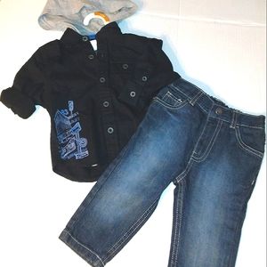 NWT KENNETH COLE REACTION Baby Boy 2 pc Matching Set☆12mo.